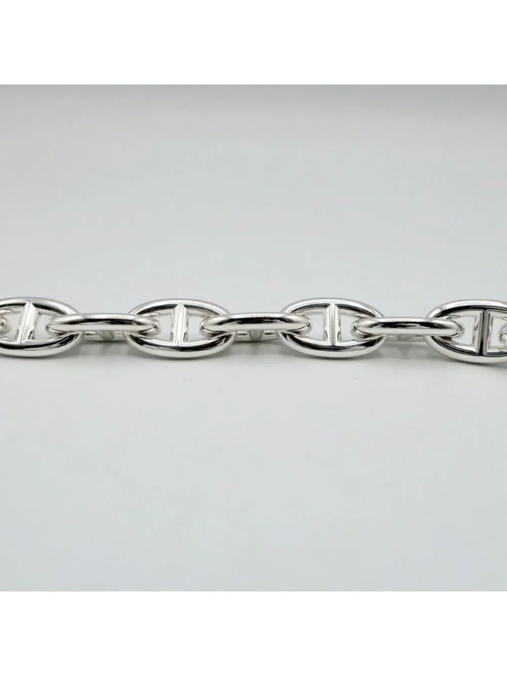 Hermes Chaine D'ancre GM Bracelet 925 Silver 15 Links